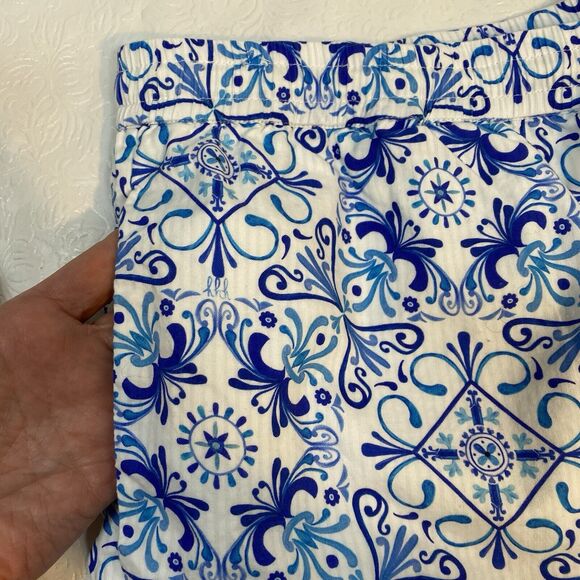 Hill House Unisex sz L The Leo Short Blue Mosaic - Picture 4 of 11